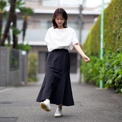 ﾓﾘﾉｶﾞｯｺｳ 美シルエットマーメイドスカート (ブラック) サイドゴムスカート 20枚目の画像