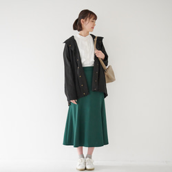 ﾓﾘﾉｶﾞｯｺｳ 美シルエットマーメイドスカート (ケリーグリーン) サイドゴムスカート 14枚目の画像