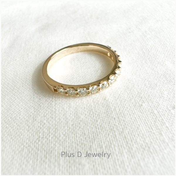 ED-048 K10YG ダイヤモンドリング  0.45ct