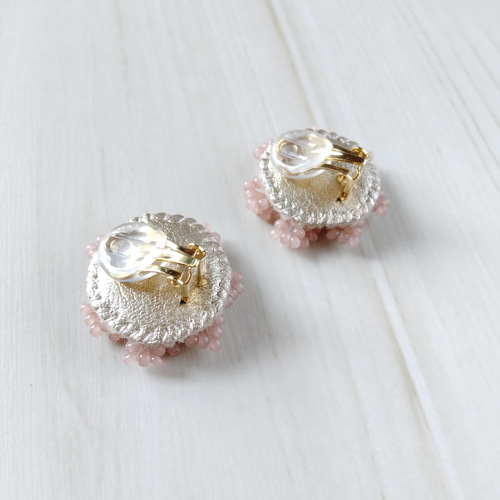 【#1353】ビーズ刺繍　フラワー　ハンドメイド　アクセサリー　ピアスイヤリング mqdefault.jpg