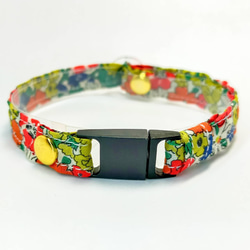 【Delilah Cavendish】3g Liberty Fabric Floral Cat Small Dog Collar 第7張的照片