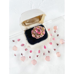 粉紅色托帕石戒指天然石材戒指大寶石品質粉紅色托帕石珠戒指母親節禮物生日 第9張的照片