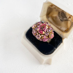 粉紅色托帕石戒指天然石材戒指大寶石品質粉紅色托帕石珠戒指母親節禮物生日 第7張的照片