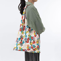 Azuma 手提包 - 日本花 - 100% 聚酯纖維 Azuma 包，帶長手柄，可用作環保袋 第12張的照片