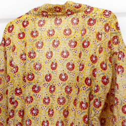 聖誕節禮物 情人節禮物 生日禮物 母親節禮物 木刻印純棉長袖外套 印度純棉長罩衫 blockprint木刻印罩衫-花朵 第12張的照片