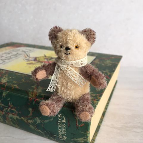 アンティーク風モールベア モールアート ミニチュア 小さなくまさん