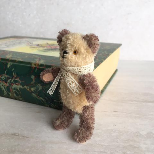 アンティーク風モールベア モールアート ミニチュア 小さなくまさん