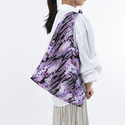 Azuma 手提包 -Kyoto Wisteria- 100% 聚酯纖維 Azuma 包，帶長手柄，可用作環保袋 第6張的照片