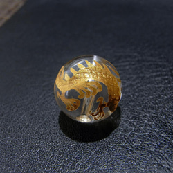 [beads165] 手彫りビーズ・水晶（龍）16mm 1個 3枚目の画像