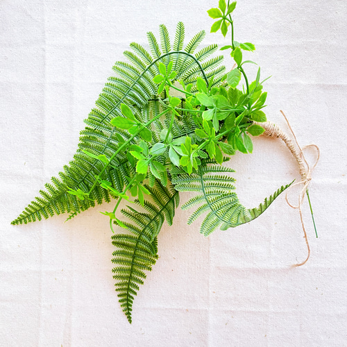 送料無料》爽やかシダのグリーンスワッグ スワッグ Sea Lavender 通販  