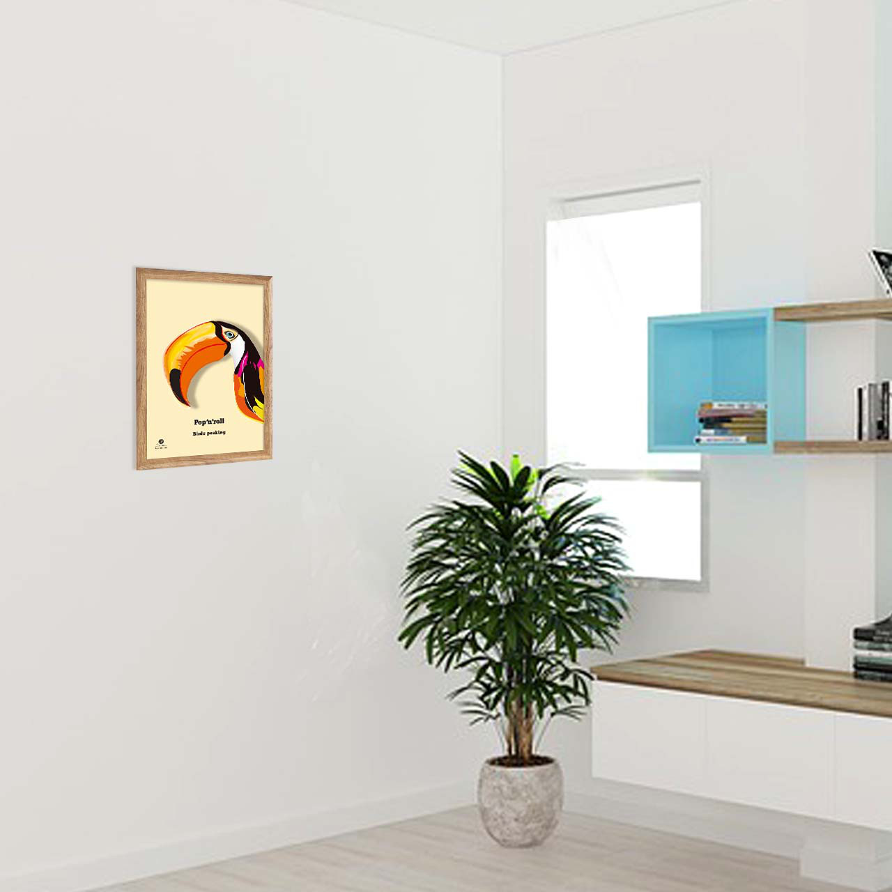 アップだよ〜　オオハシ　送料無料　イラスト　ポスター　アート/seiで検索新着順　鳥　c-37