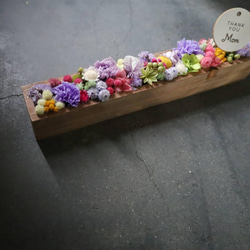 【残1】母の日 カラフル花箱　flower wood box / colorful 7枚目の画像