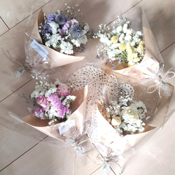 3個~ミニブーケ ミニ花束 ミニスワッグ 結婚式 席札 二次会 3個~ミニブーケ ミニ花束 ミニスワッグ 結婚式 席札 二次会