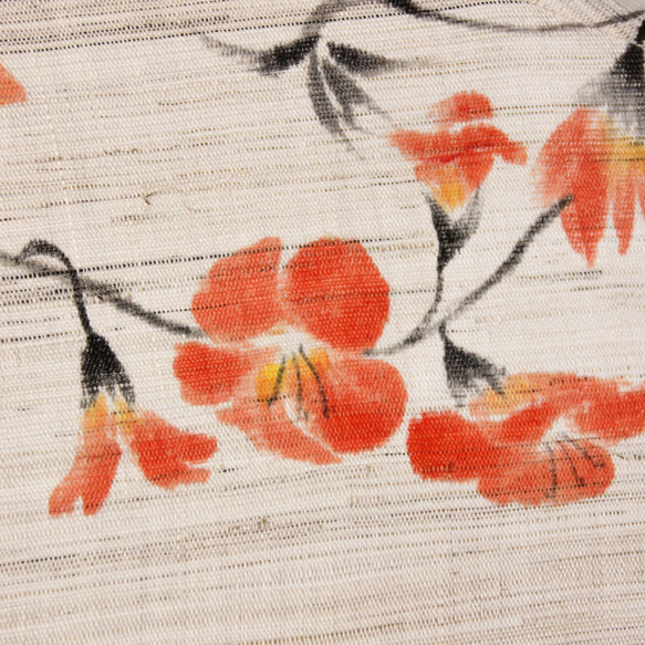 麻の日傘【ノウゼンカズラ】柿渋染め　手描き 麻の日傘【ノウゼンカズラ】柿渋染め　手描き 麻の日傘【ノウゼンカズラ】柿渋染め　手描き JSB1433959155(11000円)