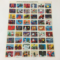 アメリカ【100シート】1968年 ヴィンテージ　クリスマスシール100シート アメリカ【100シート】1968年 ヴィンテージ クリスマスシール100シート