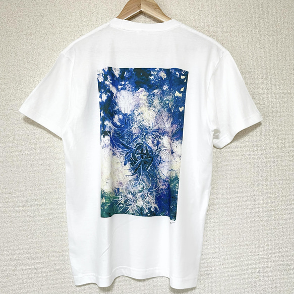 【オリジナルアートTシャツ】ヒガンバナ M 2枚目の画像