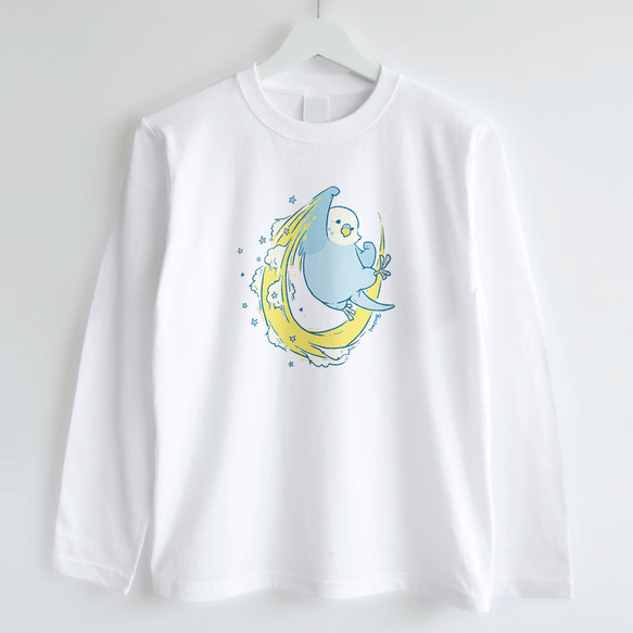 長袖Tシャツ（Yeah! / セキセイインコ） 2枚目の画像