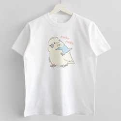Tシャツ（MOFU MOFU BIRD / タイハクオウムとセキセイインコ） 2枚目の画像