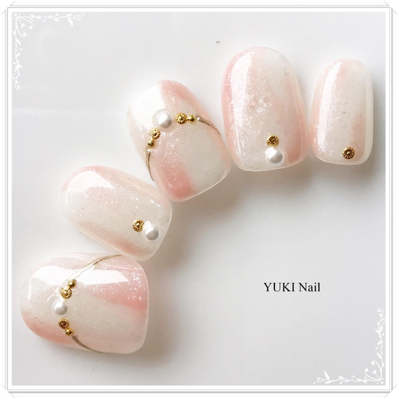 ネイルチップセット マーブルデザイン 09523be0b39b1c54cafa7af6f6f346