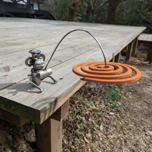蚊取り線香ホルダー （キャン吉）version3 蚊取り線香ホルダー・蚊遣り やす工房 （181welding） 通販｜Creema(クリーマ)  13777319
