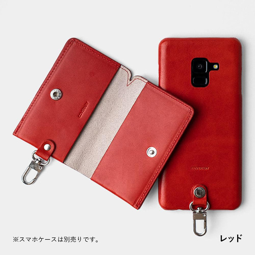 単品 全8カラー 本革 栃木レザー 吊り下げフック付き カードケース