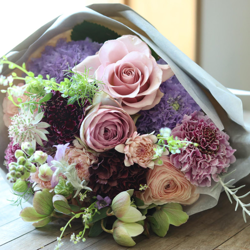 ピンク系アートフラワーブーケ ピンク系アートフラワーブーケ