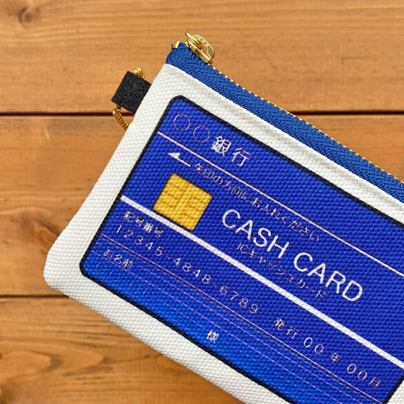 銀行カードケース（ブルー） 5枚目の画像