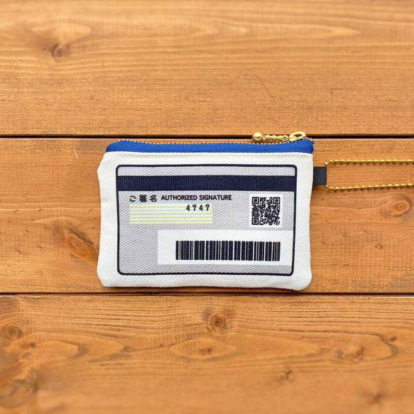 銀行カードケース（ブルー） 3枚目の画像