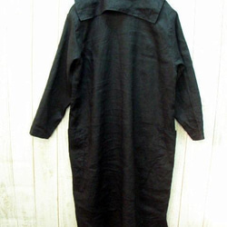 [From M to 5L/3 sizes] Linen 100% Sailor collar-style deformed c 第6張的照片