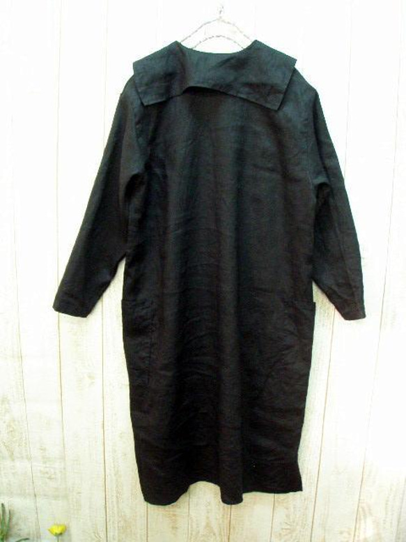 [From M to 5L/3 sizes] Linen 100% Sailor collar-style deformed c 第6張的照片