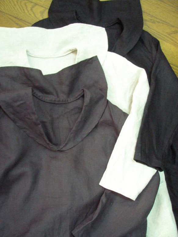 [From M to 5L/3 sizes] Linen 100% Sailor collar-style deformed c 第7張的照片