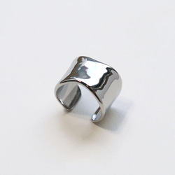 こなれ感をプラス！ステンレスワイドリング~wave stainless wide ring~（一部受注制作） 4枚目の画像