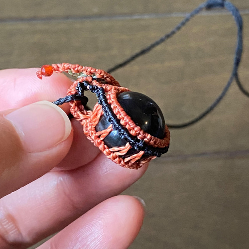 天然石】【ハンドメイド】宝石ファセットカット☆スモーキー
