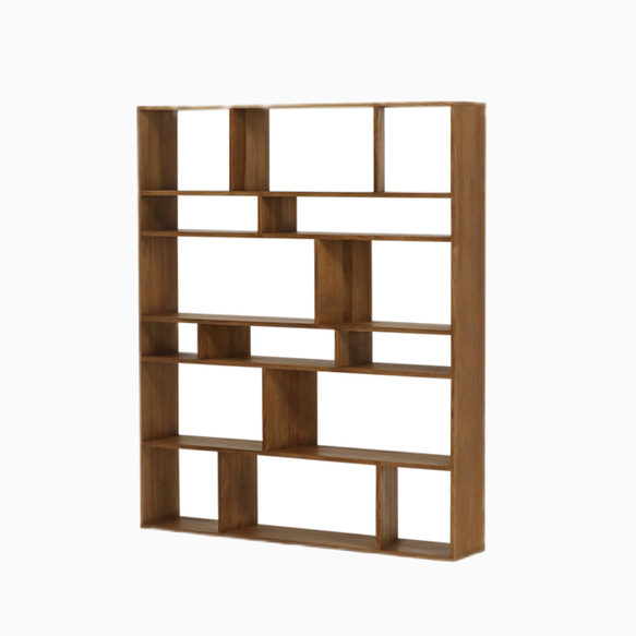 オーダーメイド 職人手作り 収納棚 オープンシェルフ 無垢材 天然木 リビング 家具 おうち時間 木目 木工 エコ LR 