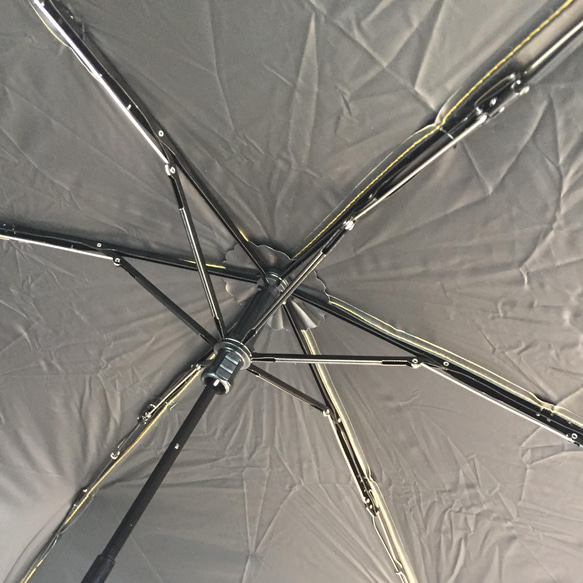 竹の折りたたみ傘 レトロフラワー 紫外線99.9%カット 晴雨兼用 日傘 雨傘 10枚目の画像