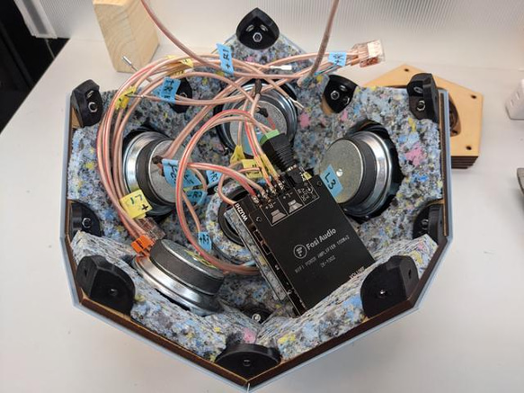 12面体Bluetoothスピーカー(スピーカー10面）組み立てキット(無塗装)  K2048380854(15600円)