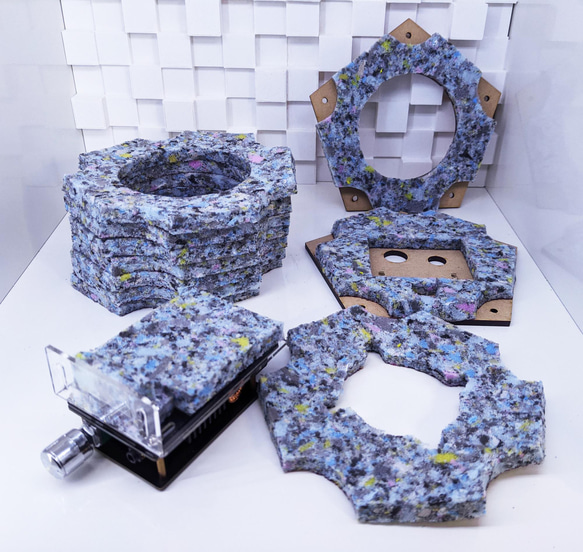 12面体Bluetoothスピーカー(スピーカー10面）組み立てキット(無塗装)  K2048380854(15600円)