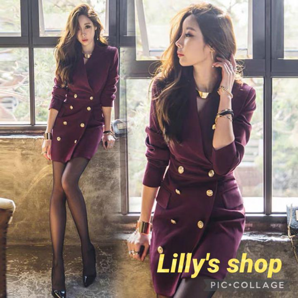 Lillys 春物コーデ❤️ミニワンピース ひざ丈 レディース ドレス