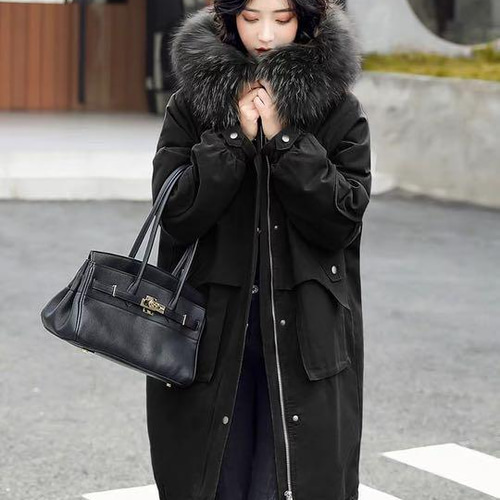 ✨美品✨ ハロッズ ダウンコート ジャケット 総レース ダウン90％ 黒 M