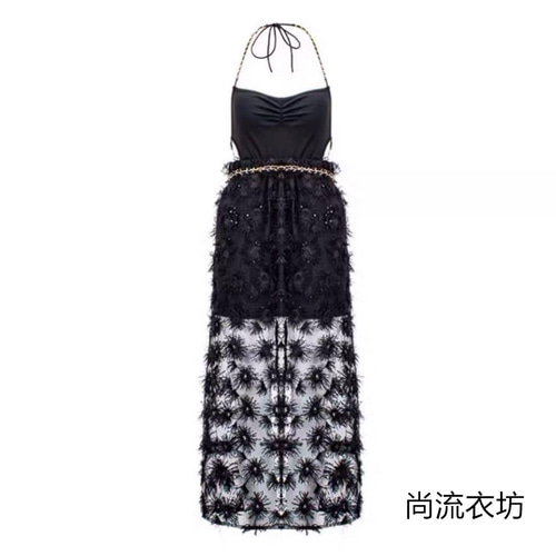 夏新品 ワンピース セットアップ 2点セット ブラック ソンジア