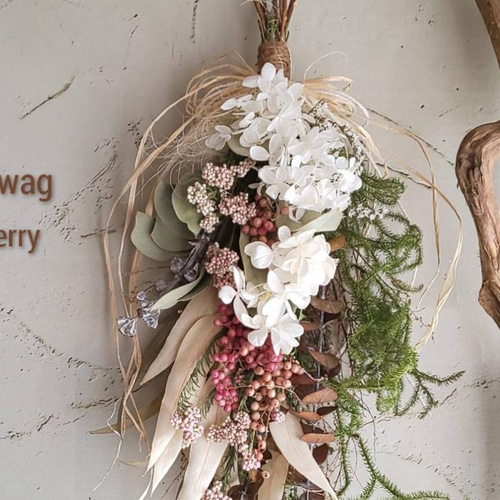 専用＊クェキフォリア&ペッパーベリー ドライフラワースワッグ 専用