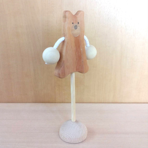 でんでん太鼓（くま） おもちゃ・人形 あしがら丸太細工 通販