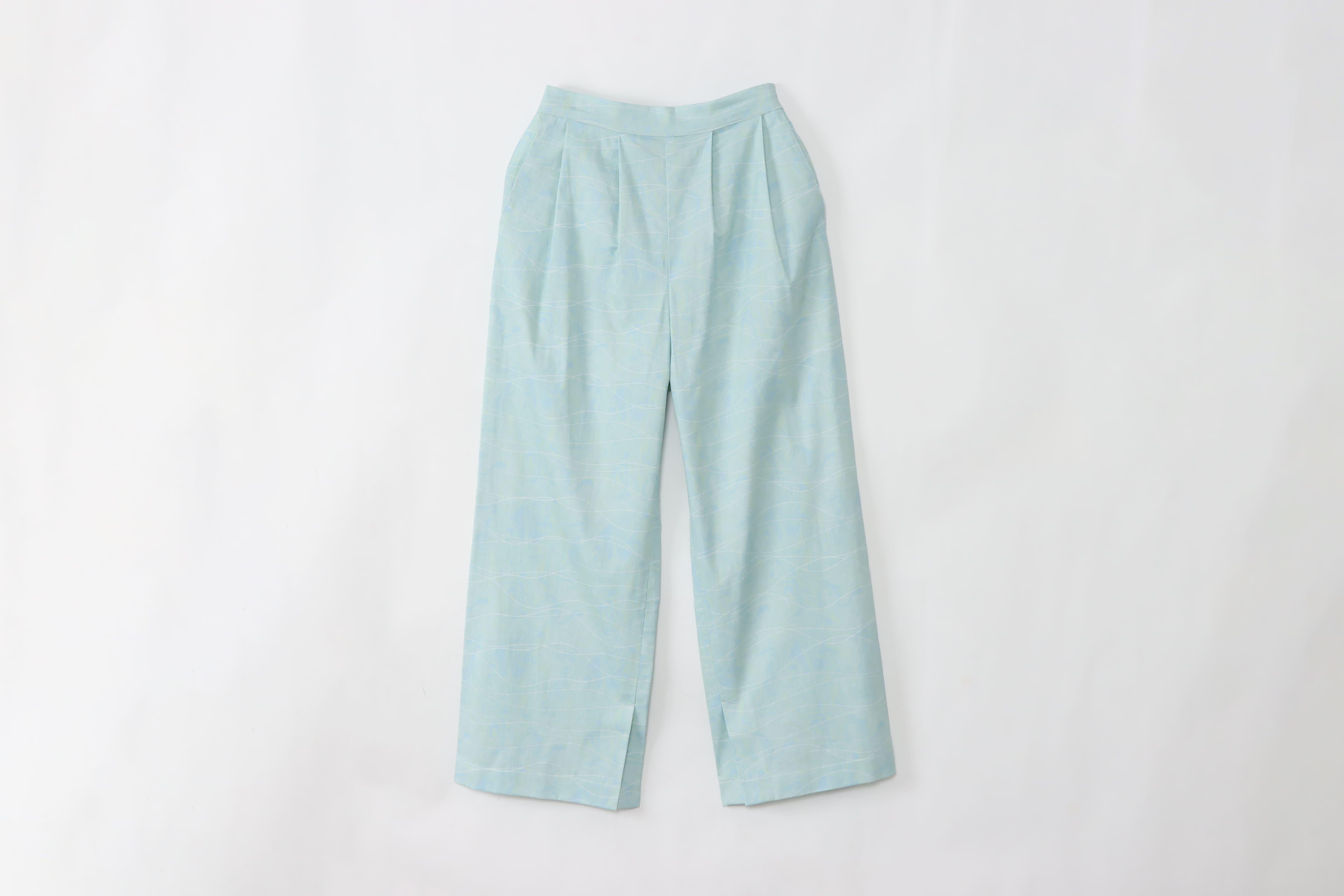 "flow" ストレートパンツ