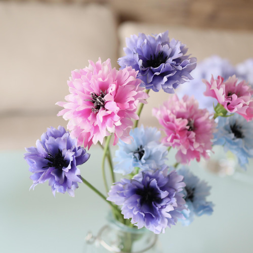 ずっと咲いている》矢車菊（コーンフラワー）アーティフィシャル