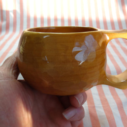 　珍しい銀杏の一木彫りコーヒーカップ。 10枚目の画像
