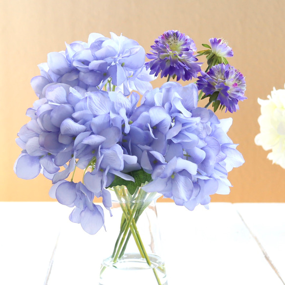 《ずっと咲いている》ブルー紫陽花/アーティフィシャルフラワー/マジカルウォーター 9枚目の画像