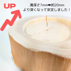 安定感UP！　お水たっぷりガラスボウル　高野槙ペットテーブル　ごはん台　水入れ　フードボウル　餌台　エサ入れ 1個 2枚目の画像