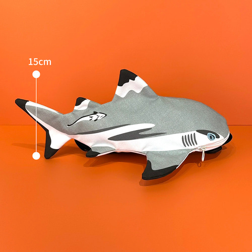 水玉模様 サメ型ショルダーバッグ Design No.BRS111a - ツマグロ・立体バッグ#M ショルダーバッグ
