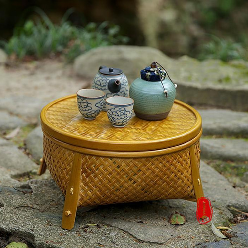 提籃籠 收納籃 茶道具籠 茶具 竹細工 收納 竹工芸 收納籃 茶道具籠 茶具 竹細工 收納 竹工芸 竹かごだけです 提籃