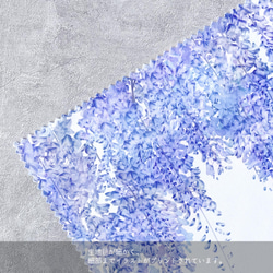 -藤- 花と草木のクリーニングクロス・メガネ拭き（15cm×15cm） 5枚目の画像